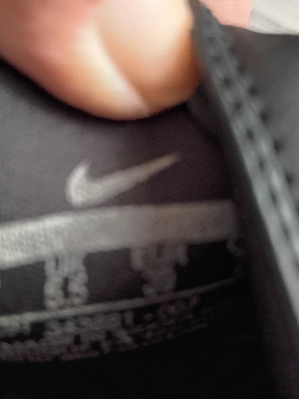 Nike Women's Black Slide Sandals with Light Pink Logo